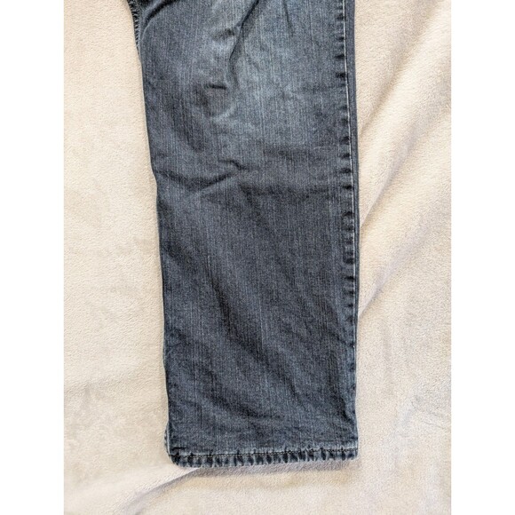 Eddie Bauer Jeans Mens 42x32 Blue Relaxed Fit Straight Leg Flannel Lined Denim - Picture 15 of 16